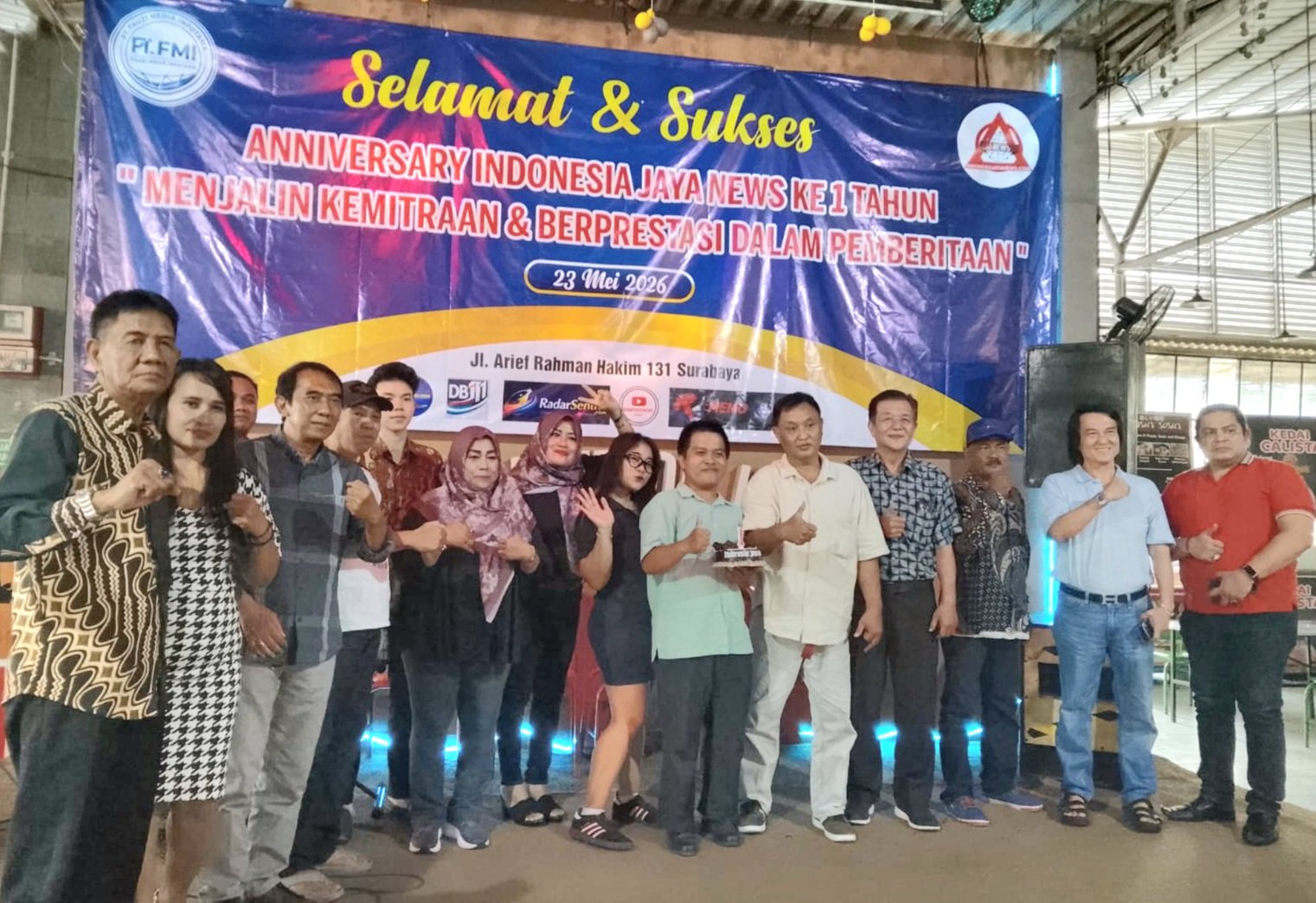 Anniversari 1 Tahun Indonesia Jaya News Digelar di SWK Convention Hall Surabaya
