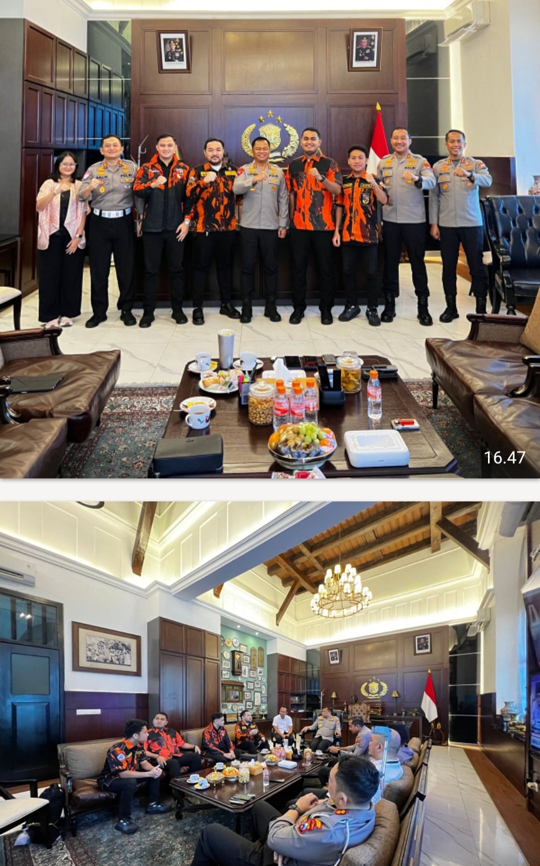 Perkuat Sinergitas, SAPMA PP Surabaya Gelar Audiensi dengan Kapolrestabes Surabaya