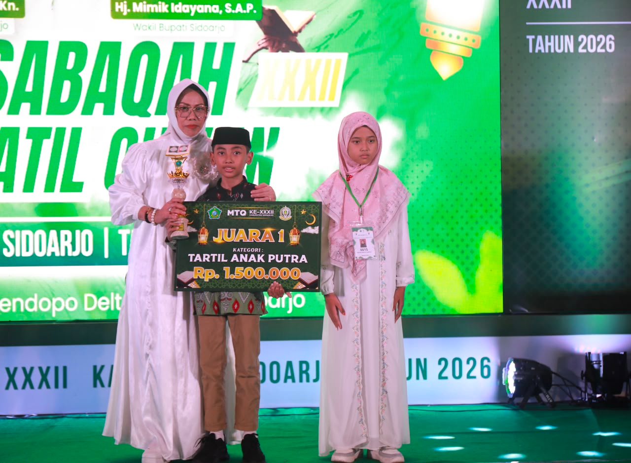 Kecamatan Gedangan Juara Umum MTQ ke-32 Tingkat Kab. Sidoarjo, Pemkab Siapkan 2 Tiket Umroh