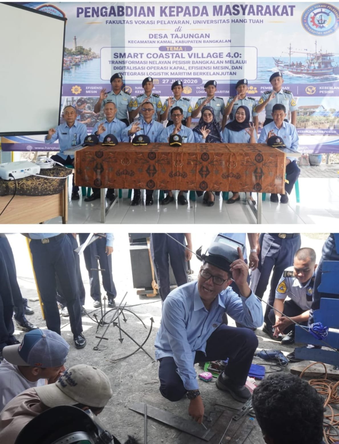 Fakultas Vokasi Pelayaran Universitas Hang Tuah Wujudkan Smart Coastal Village 4.0, Perkuat Kemandirian Nelayan Pesisir Bangkalan