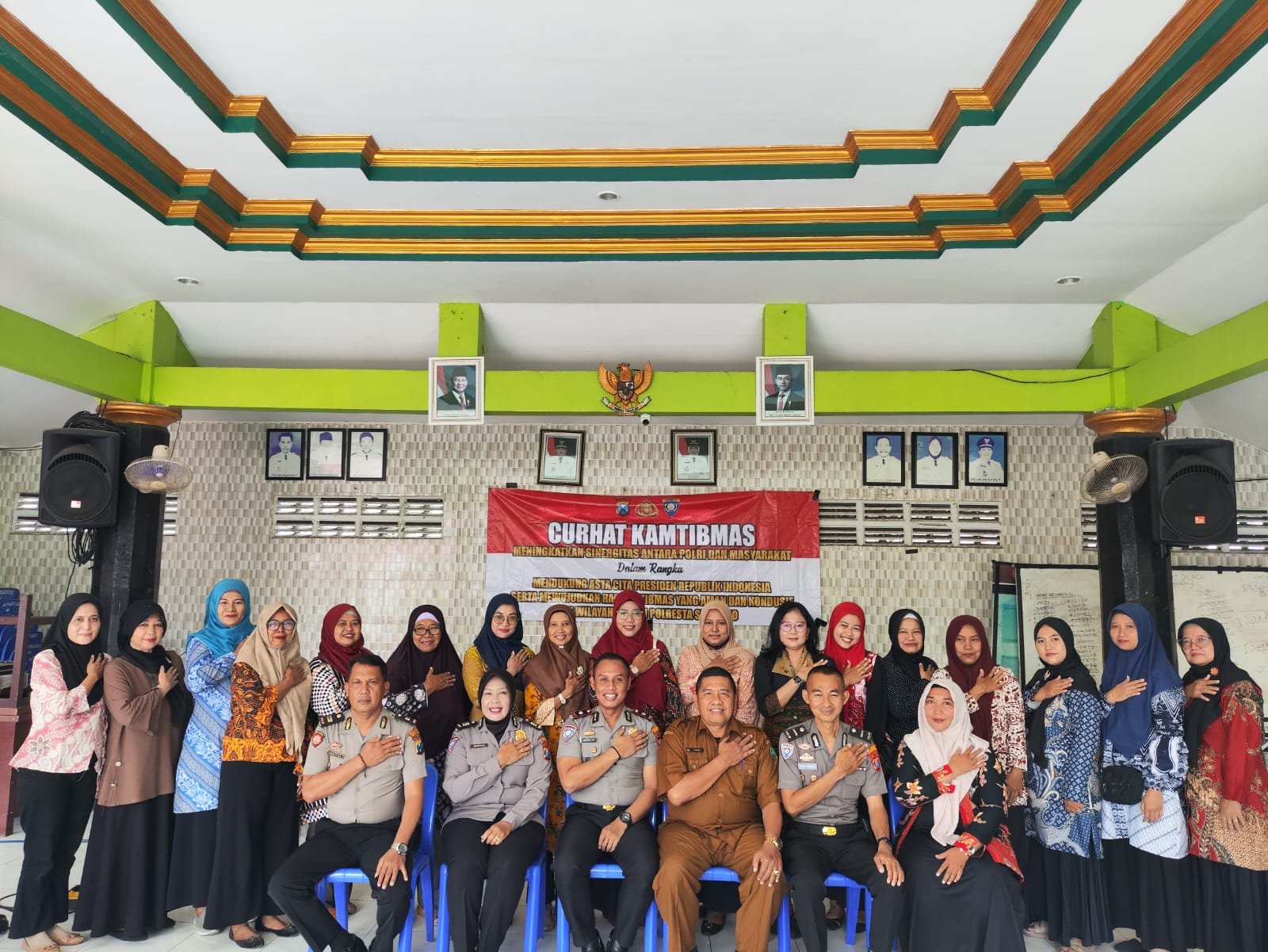 Polresta Sidoarjo Gelar Curhat Kamtibmas di Desa Sawotratap
