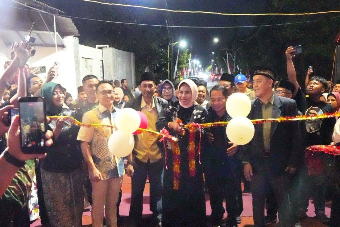 Wabup Sidoarjo Resmikan Gapura Megah Desa Jogosatru Sukodono.