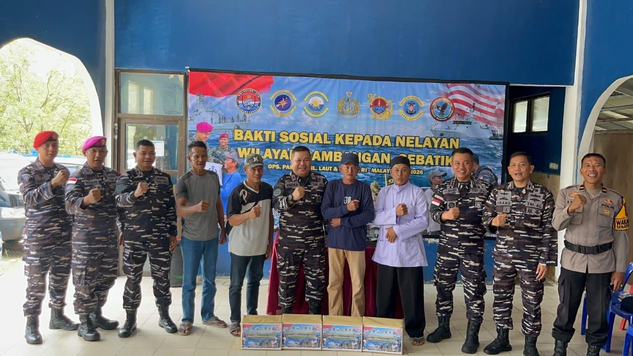 Guspurla Koarmada II Bersama Nelayan Sebatik, Wujudkan Laut Aman dan Ekonomi Pesisir Berkelanjutan